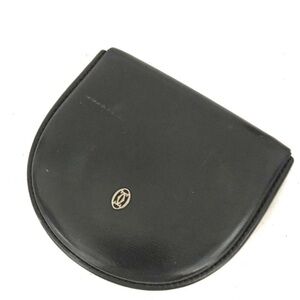 Cartier Black Leather Coin Pouch